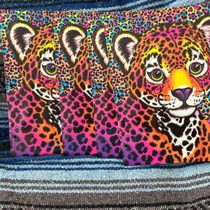 Lisa Frank 2 Pocket Portfolio Folder Hole folders Lot of 4